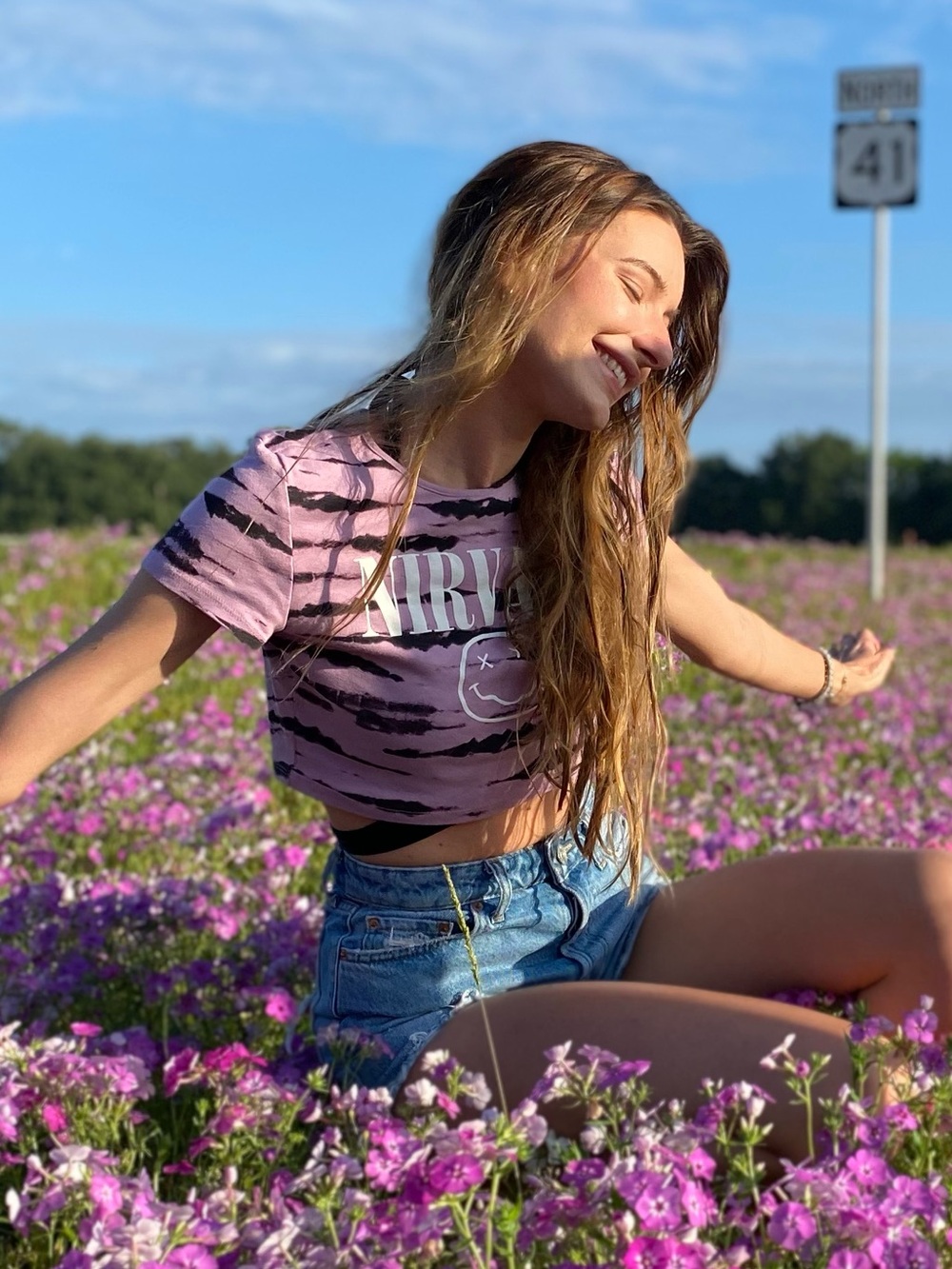 Nirvana Tie-Dye Crop Top